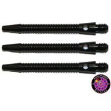 Ali-Shafts with Shark rills, Black, 2BA