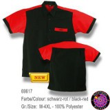 Dartshirt Bulls - Black / Red Dartshirt Bulls - Black / Red