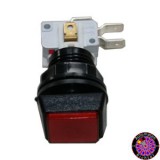 Push button red 35x35mm - older version for Löwen E-Dart