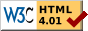 Unsere Seite ist HTML 4.01 Transitional validiert