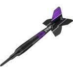 Soft Dartpfeil Set Target Vapor 8 black - lila