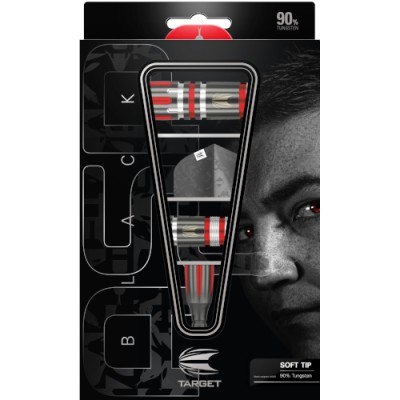 Soft Dartpfeil Set Target - Nathan Aspinall Black 90