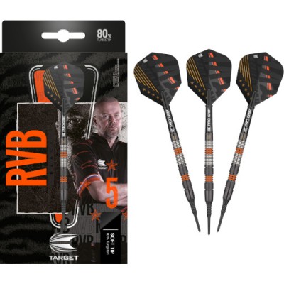 Soft Dartpfeil Set Target - Raymond van Barneveld Black
