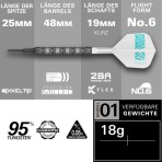Soft Dartpfeil Set Target - Rob Cross 95K