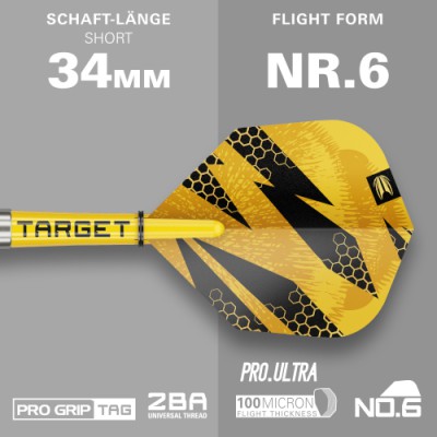 Soft Dartpfeil Set Target - Buzz 11