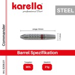 Steel Dart Karella - Commander silver