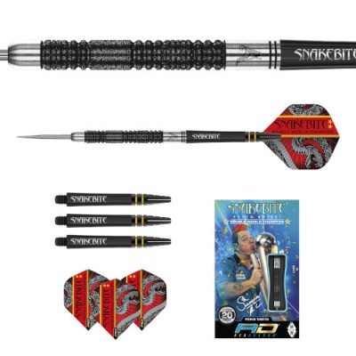 Steel Tip Dart Red Dragon - Peter Wright Snakebite SE Double World Champion Black