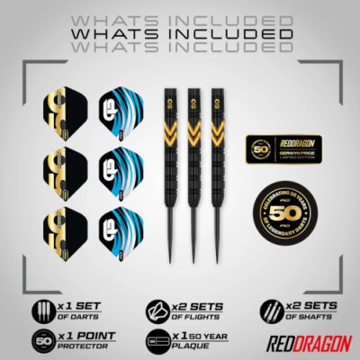 Steel Tip Dart Red Dragon - Gerwyn Price 50 Year Player Edition
