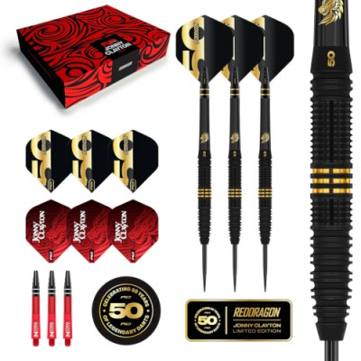 Steel Tip Dart Red Dragon - Jonny Clayton 50 Year Player Edition