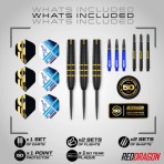 Steel Dartpfeil Set Red Dragon - Luke Humphries 50 Year Player Edition
