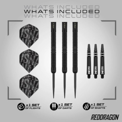 Steel Tip Dart Red Dragon - Peter Wright Black Mamba