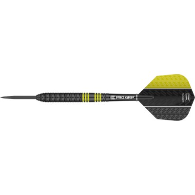 Steel Dartpfeil Set Target - Vapor 8 black gelb