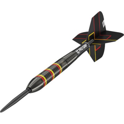 Steel Dartpfeil Set Target - Gabriel Clemens Black Swiss Point