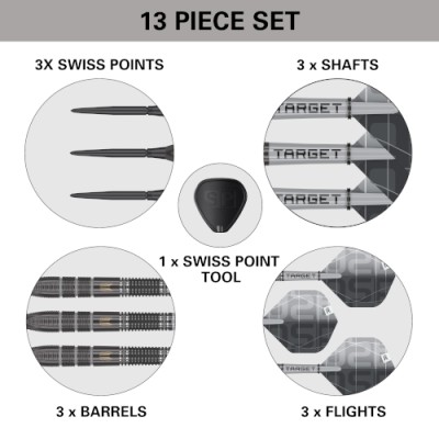 Steel Dartpfeil Set Target - Nathan Aspinall Echo SP