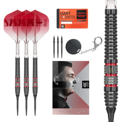 Steel Dartpfeil Set Target - Nathan Aspinall 95k SP