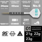 Steel Tip Dart Target - Rob Cross 95K Swiss Point