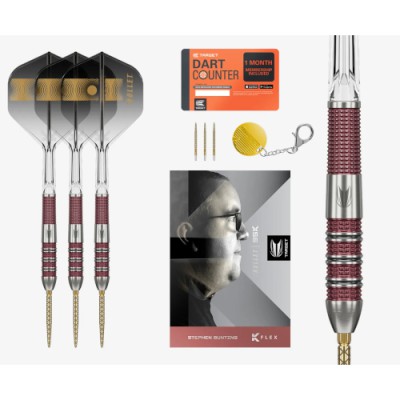 Steel Dartpfeil Set Target - Stephen Bunting 95k Swiss Point