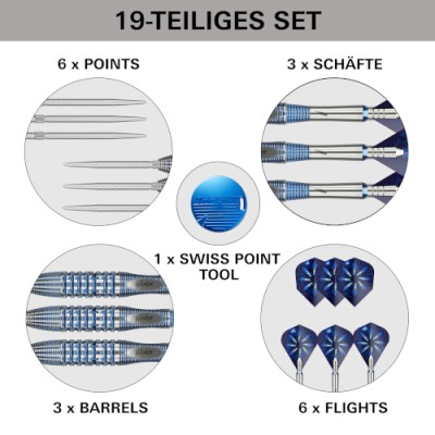 Steel Dartpfeil Set Target - Phil Taylor Power Gx2 SP