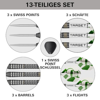 Steel Dartpfeil Set Target - Charlie Manby SP