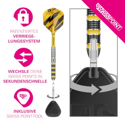 Steel Dartpfeil Set Target - Buzz SP01