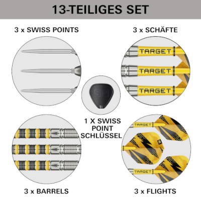 Steel Dartpfeil Set Target - Buzz SP01