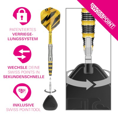 Steel Dartpfeil Set Target - Buzz SP03