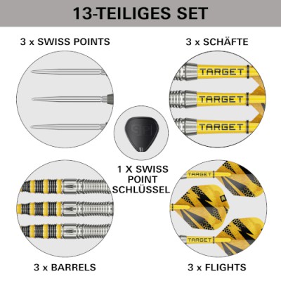 Steel Dartpfeil Set Target - Buzz SP03
