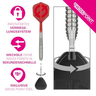 Steel Dartpfeil Set Target - Group Ø 01