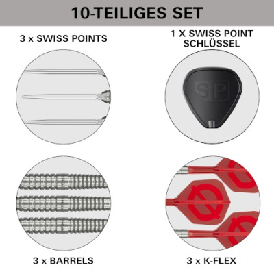 Steel Dartpfeil Set Target - Group Ø 01