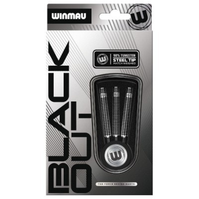 Steel Dartpfeil Set Winmau - Blackout 1