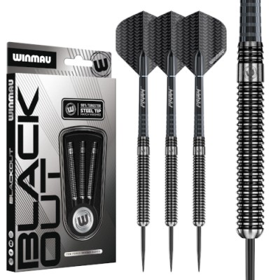 Steel Dartpfeil Set Winmau - Blackout 1