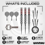 Steel Dartpfeil Set Winmau - Fornax Parallel Switch Point
