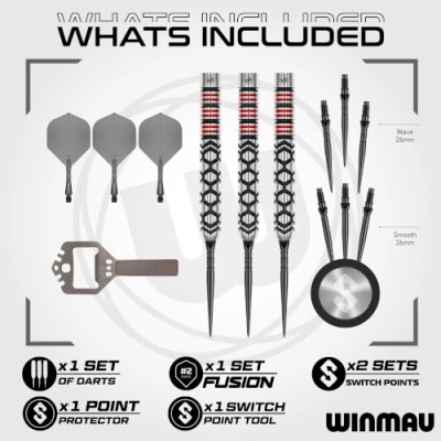 Steel Dartpfeil Set Winmau - Fornax Parallel Switch Point