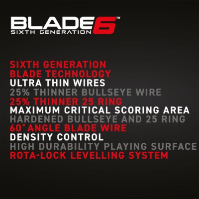 Dartboard Bristle Winmau Blade 6