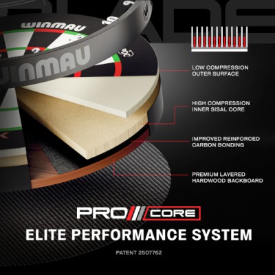 Dartboard Bristle Winmau Blade X ProCore