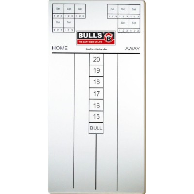 Dartboard Bulls Markerboard Masterscore 60x30cm