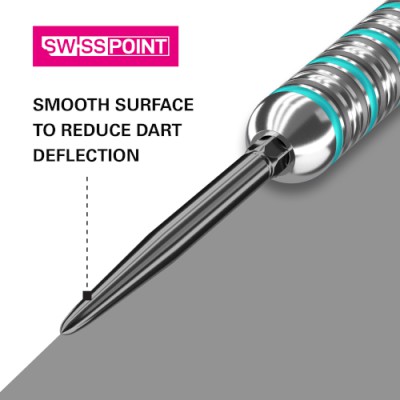 Target Steel Dartspitze Swiss Point Smooth Schwarz - 40mm