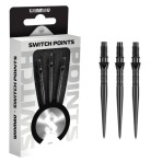 Winmau Steel Dartspitze Switch Point - Wave Schwarz