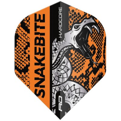 Red Dragon Standard Flight - Peter Wright Snakebite Coiled Snake Orange