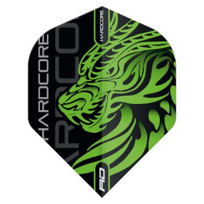 Red Dragon Standard Hardcore Flight - Jonny Clayton Dragon green