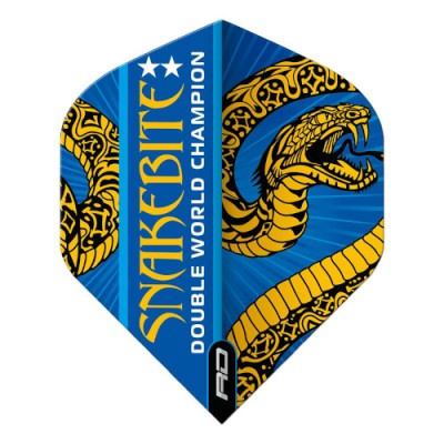 Red Dragon Standard Hardcore Flight - Snakebite Ionic Double World Champion Blue and Gold