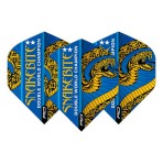 Red Dragon Standard Hardcore Flight - Snakebite Ionic Double World Champion Blue and Gold