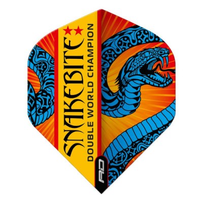 Red Dragon Standard Hardcore Flight - Snakebite Ionic Double World Champion Blue and Orange