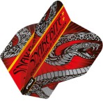 Red Dragon Standard Hardcore Flight - Snakebite Ionic Double World Champion Black and Red