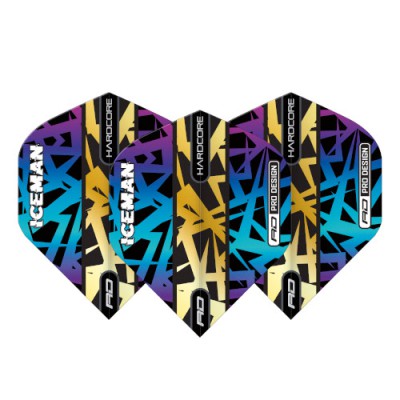 Red Dragon Standard Hardcore Flight - Gerwyn Price Rainbow and Gold