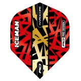 Red Dragon Standard Hardcore Premium Flight - Gerwyn Price Red and Gold