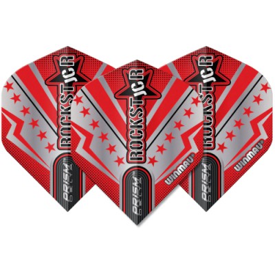 Winmau Prism Delta Standard Flight - Joe Cullen Red & Silver