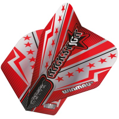 Winmau Prism Delta Standard Flight - Joe Cullen Red & Silver