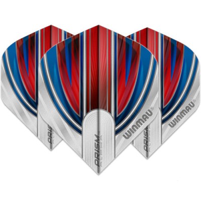 Winmau Prism Alpha Standard Flight - Rot und Weiß