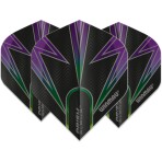 Winmau Prism Alpha Standard Flight - Black and Purple